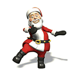 Santa Exercising Animated